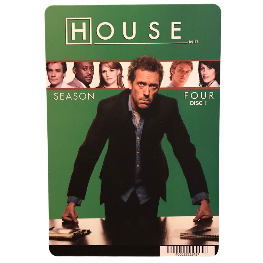 Mini Movie Poster - House MD - Green Cover Art Home Office Decor Fits A5 Frame